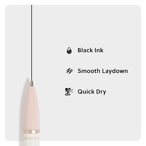 U Brands Monterey Ballpoint Pens, Set of 2, Stripes And Dots With Gold Details, Bold (1.0 mm) Point, Black Ink thumbnail 5