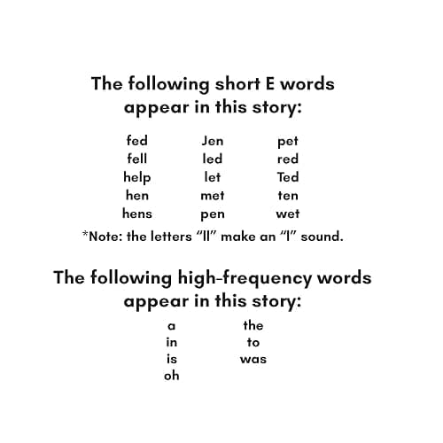 Charge into Reading Decodable Books (Stage 1): 5 Short Vowel Decodable Readers to Help Kindergarten and First Grade Beginning Readers Learn to Read (One Short Vowel Sound Per Book) thumbnail 13