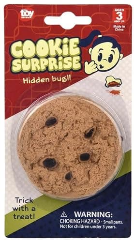 Nikki's Knick Knacks Prank Cookie Cockroach Surprise - April Fools Day Prank Kit Gag Joke - Realistic Insect Prank, Small, Brown thumbnail 2