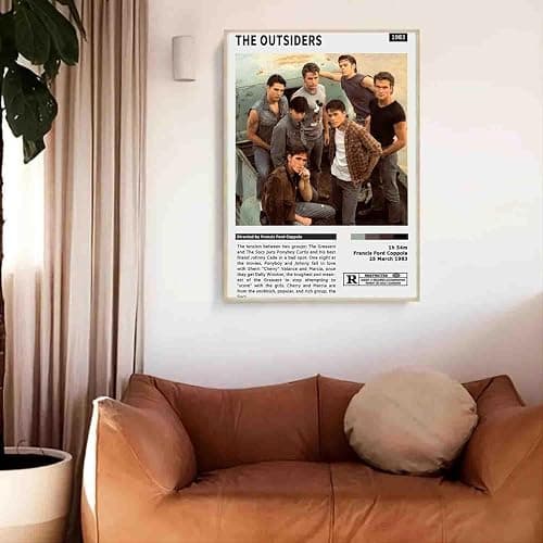ZHANGLIUEN The Outsiders Poster Vintage Movie Poster Home Canvas Wall Art Decoration Gift for Office, Living Room, Dormitory, Boy's room, Bedroom 12x18inch(30x45cm) Unframed thumbnail 3