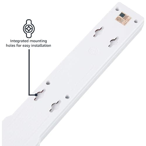 Amazon Basics Surge Protector Power Strip, 6-Outlet, 790 Joules, Circuit Breaker, LED Indicator, 6ft Extension Cord, White thumbnail 3