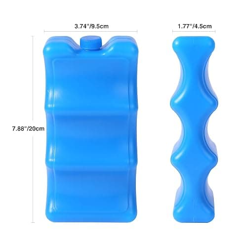 REDCAMP Bottle Ice Packs for Cooler, Resuable Rigid Insulated Contoured Freezer Pack for Breastmilk Beer Lunch, Long-Lasting Can Freezer Pack for Camping Beach, 2/4/6/8/12 Pack thumbnail 4