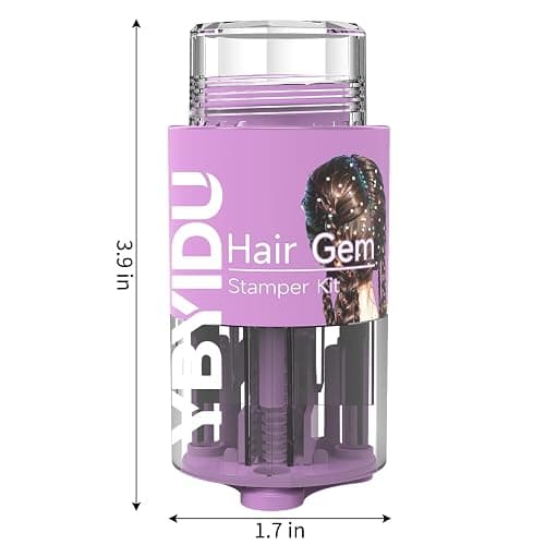 Hair Gems Tool for Girls, Hair Jewels Kit with 270 Stick On Hair Gems, Reusable and Easy to Apply & Remove Hair Styling Tool, Christmas, Birthday Party Gifts Toys for Girls thumbnail 8