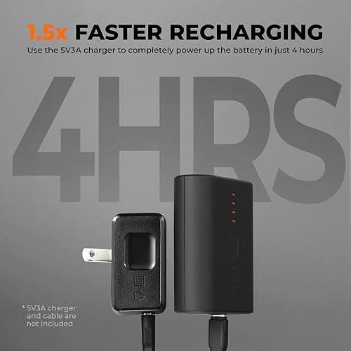 ORORO Ultra-Compact Rechargeable Battery for Heated Vests, Heated Jackets, Heated Hoodies and Heated Cushion thumbnail 4