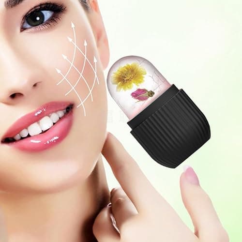 Joyeee Ice Roller, Facial Eisroller Augeneis Gesichtsbehandlung Schönheit Hautpflege Eiskompresse Schrumpft Poren, Anti-Falten, reduziert Schwellungen, verbessert die Hautelastizität, Schwarz thumbnail 4