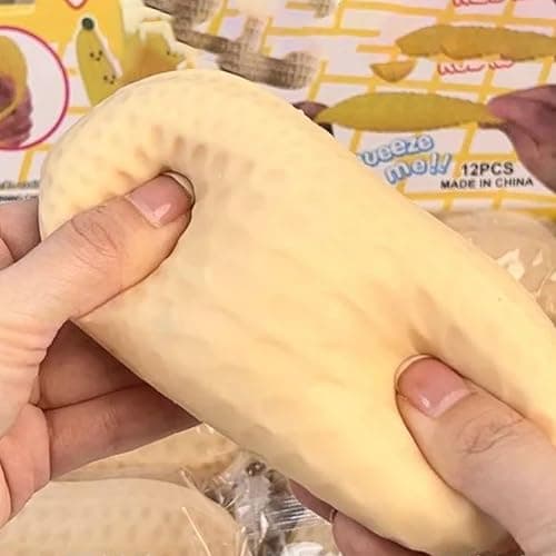 Peanut Shaped Squish Balls, Slow Rebound Cute Peanut Stress Balls, for Stress Relief, Anxiety Relief Fidget, Soft Squeeze Decompression Dough,Birthday Gifts, Party Favors, Desk & Offic (1PCS) thumbnail 4