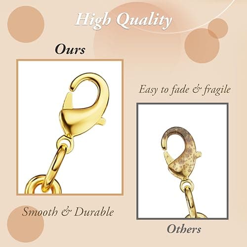 Bonison Necklace Layering Clasp - 18K Gold Plated Multiple Necklace Clasp Set, Magnetic Chain Separator & Extender for Women, Practical Mother's Day Jewelry Gifts for Mom thumbnail 7