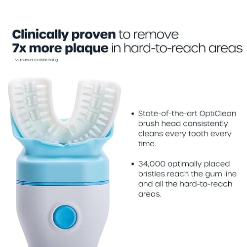 Willo Fully Automatic Kids U-Shaped Electric Toothbrush - 2 Brushing Timers, Deep-Cleans, Consistent Results, Eliminates Brushing Mistakes - Berry Splash (Medium - Kids Ages 8-11 Years) thumbnail 3