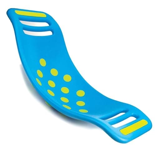 Fat Brain Toys Teeter Popper, Indoor Toddler Sensory Toys for Ages 3 and Up, Blue - Image 1