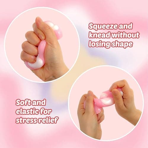 Taba Squishy Toys, Cute Cat Paw Chick Hamster Squeeze Fidgets, Soft Sensory Stress Relief Toys for Anxiety, Kawaii Animal Party Favors Goodie Bag Fillers for Kids Adults (3PCS) thumbnail 4