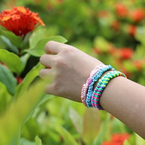 DDAI Arts and Crafts for Kids Age 8-12 Friendship Bracelet Making Kit for Girls - Best Birthday Gifts Ideas for Girl 7 9 10 11 Year Old - Popular Bracelets String Maker Toys Set thumbnail 9