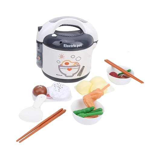 Rice Cooker Ornaments Plastic Simulation Kitchen Cooking Appliances Ornamentss SetGray (Gray) thumbnail 2