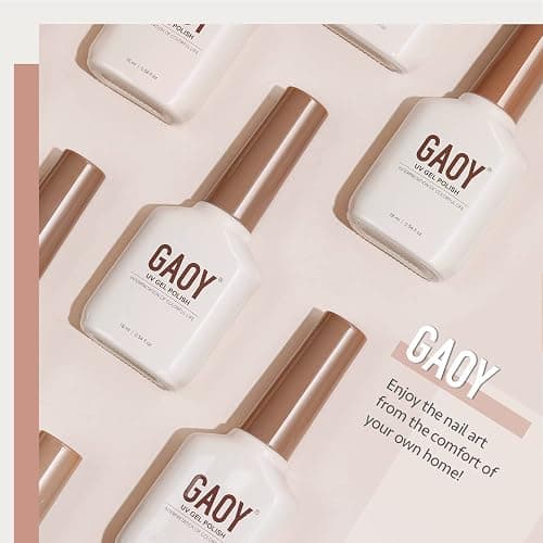 GAOY Nude Brown Gel Nail Polish, 16ml Soak Off Nautral Gel Polish for Nail Art DIY Manicure at Home, UV Light Cure Color 1505 thumbnail 6