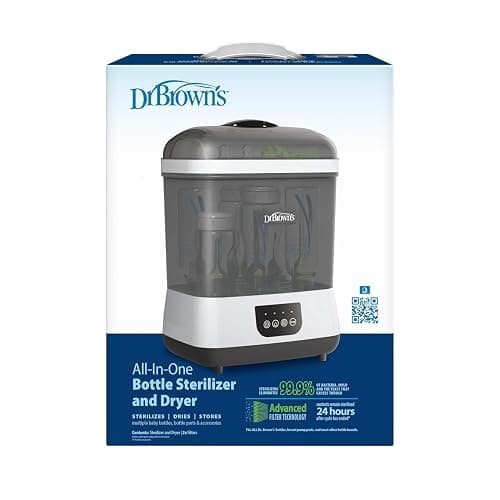 Dr. Brown's All-in-One Sterilizer and Dryer for Baby Bottles, Parts & Other Newborn Essentials - All-in-One Sterilizer & Dryer thumbnail 8