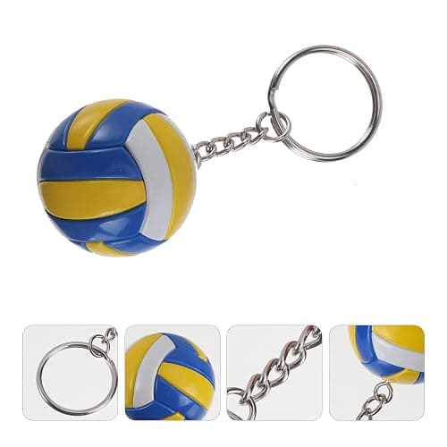 IMIKEYA 2 Pack Volleyball Keychains Sport Theme Key Ring 3d Leather Volleyball Stuff Trinkets Hanging Funny Keychain For Car Keys, Backpack Party Favors thumbnail 8