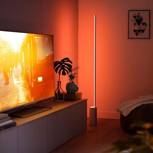Philips Hue Signe Smart Color Changing Floor Lamp, 1-Pack, Black | White & Color Ambiance, 2550 Lumens, Works with Alexa Google Assistant & Apple HomeKit, Use with Hue App thumbnail 10
