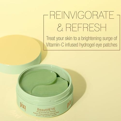 Pixi BeautifEYE Hydrogel Under-Eye Patches | Refreshing Eye Patches For Dark Circles | Brighten & Hydrate Under Eyes | 30 Pairs / 60 Patches thumbnail 2