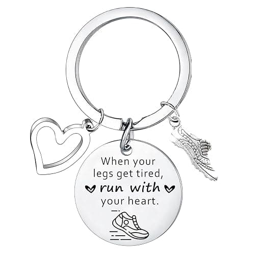 Wimeiren Runner Marathon Cross Country Running Keychain - Inspirational Gifts for Christmas Training & Exercise - Image 1