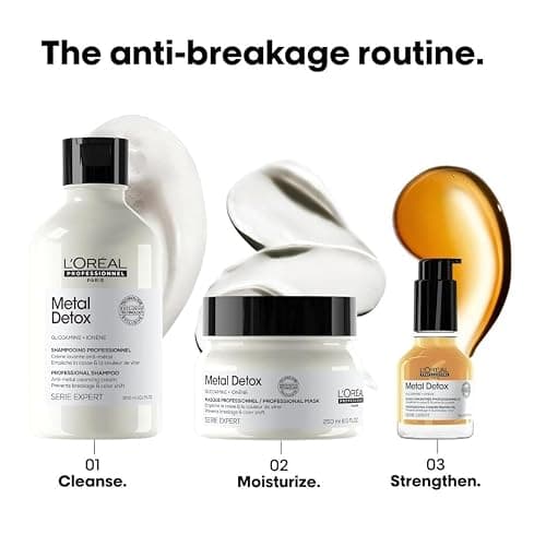 L'Oréal Professionnel Paris Metal Detox Shampoo - Sulfate-Free Anti-Breakage Shampoo For Damaged or Color-Treated Hair, Detoxifies, Prevents Damage & Prolongs Hair Color thumbnail 6