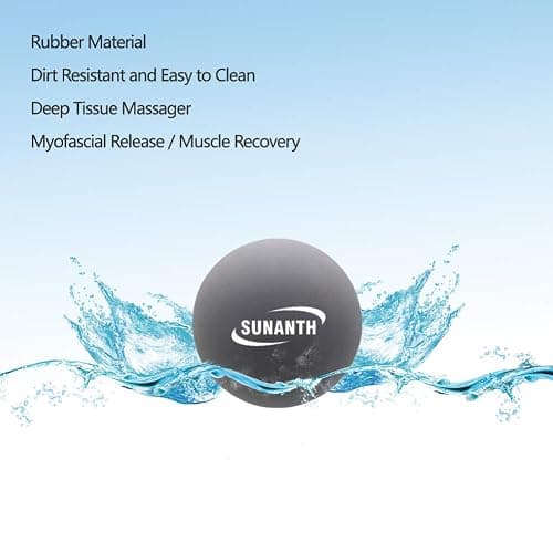 SUNANTH Foot Massager Roller,Massage Lacrosse Ball,Spiky Ball Therapy Set for Relieve Plantar Fasciitis,Heel & Foot Arch Pain and Deep Tissue Massage thumbnail 5