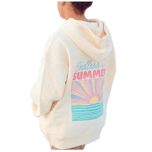 cochineal Preppy Embroidery Floral Hoodie for Teen Girl Women Oversized Hooded Sweatshirt Y2k Vintage Graphic Pullover Top - Image 1