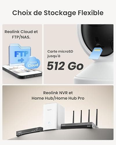 Reolink 4MP Interieur Caméra Surveillance WiFi – Vue à 360°, Suivi Automatique, Détection IA (Personne/Animal/Pleurs), Audio Bidirectionnel, Vision Nocturne, Mode Privé, sans Abonnement – ​​E1 thumbnail 8