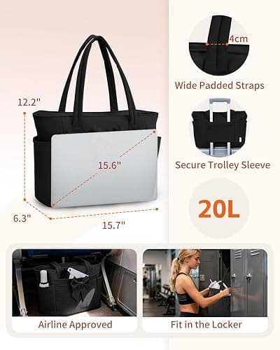 Crush Bow Puffer Tote Bag for Women, Work Teacher Nurse Shoulder Handbag | Fits 40oz Tumbler, 15.6" Laptop Bag, Daily College Bags, Nursing Clinical Bag, Beach/Shopping/Trips, Ideal Gift for Her thumbnail 2
