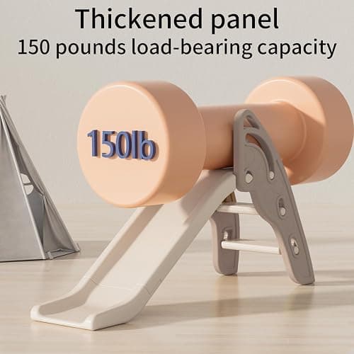 Toddler Slide Large Play Climber Slide PlaySet with Extra Long Slipping Slope Indoor Kids Slide Toddler Playground Toddler Slide Outdoor Toys for Toddlers (Brown) thumbnail 7