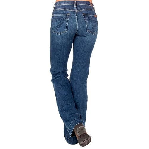 7 for All Mankind Womens 7 for All Mankind Women's Tailorless Dojo Regular Fit Flared Jeans - Image 1