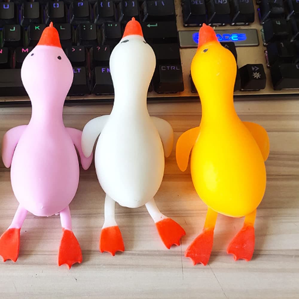 Funny Cute Stretchy Soft Duck Squishy Toys,Squeeze Stress Relief Toys Squishy Fidget Toys,Party Favors for Kids Birthday Gifts,Christmas ,Easter Egg,Classroom Reward thumbnail 5