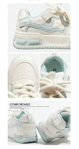 UNMULFC Star Shoes Women Walking Sneakers Y2k Shoes Platform Chunky Aesthetic Cute Travel Outdoor Sport thumbnail 6