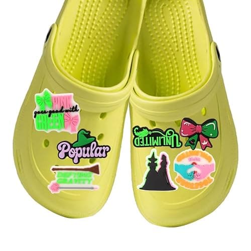 WASENLO 24 Pack Witch Shoe Decorations Charms for Clog, Theme Party Favors,Wizard Merch Gifts for Birthday Decorations Party Supplies thumbnail 4