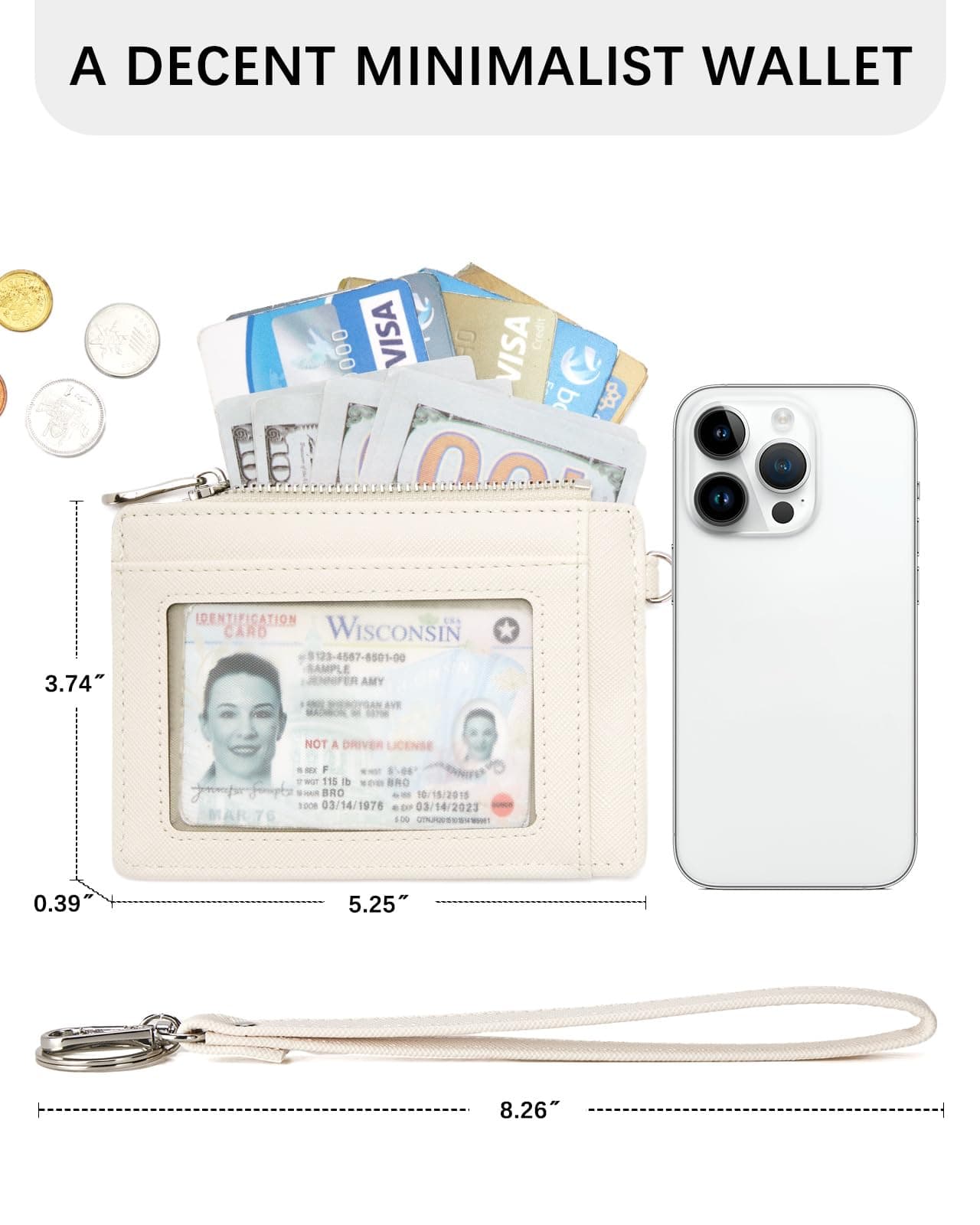 BOSTANTEN Women Leather Wallet RFID Blocking Small Bifold Zipper Pocket Wallet Card Case Wallet With ID Window thumbnail 4