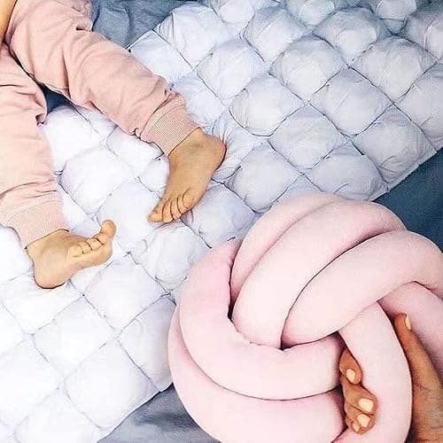 PUXU Knot Pillow Ball,Round Decorative Throw Pillow (Pink,8.5in) | Children Room Decoration Plush Toys Calming Stress Relief Toy, Soft Plush, Cozy Decor for Bedroom, Sofa, Kids Playroom thumbnail 8