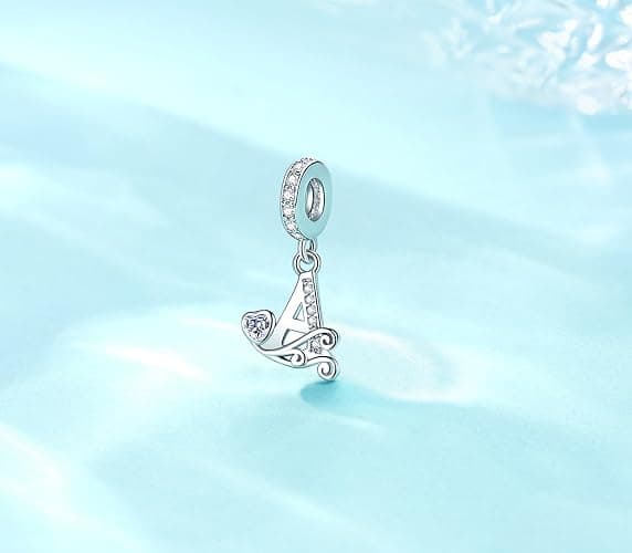 XOYOYZU Silver Letter Charm Fit for Pandora Charms Bracelet Alphabet Initial Dangle Charms Beads Jewelry Gifts for Women thumbnail 2