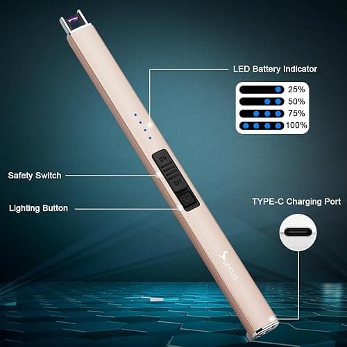 SUPRUS Briquet électrique à Arc, USB, Rechargeable thumbnail 3