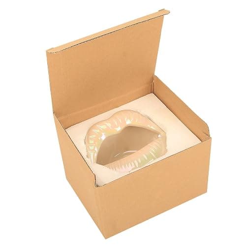 LIABI Lips Decorative Bowl Ceramic Lipstick Ring Holder Jewelry Tray Cosmetic Storage Display Holder Desktop Hair Ties Clips Storage Case in Bathroom for Women Men thumbnail 5