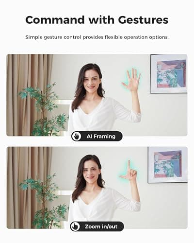 OBSBOT Meet SE 1080P 100FPS Webcam for PC, AI Framing Streaming Camera with 1/2.8" Sensor, Beauty Mode, Gesture Control, Staggered HDR, Web Camera for Desktop Computer, Laptop, Meeting.(Space Grey) thumbnail 6