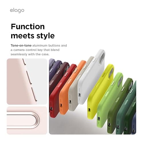 elago for iPhone 17 Case, Premium Magnetic Silicone Case, Compatible with MagSafe, Liquid Silicone Material, Protective Cover, Shockproof, Slim Phone, 6.3 inch (Lovely Pink) thumbnail 4
