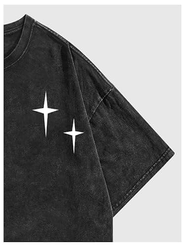 Verdusa Men's Letter Graphic Drop Shoulder T Shirts Casual Round Neck Tee Top thumbnail 5