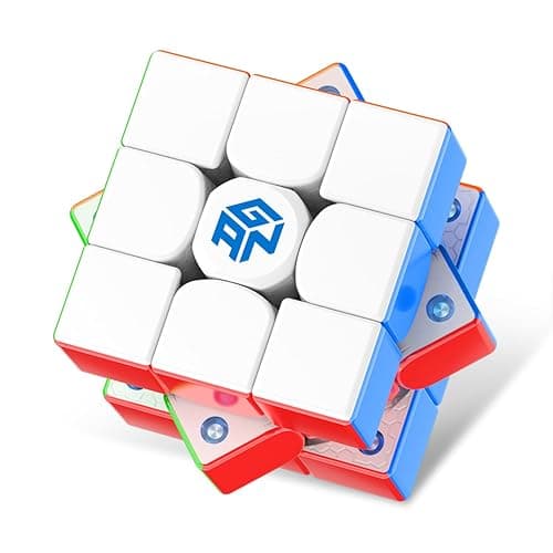 GAN 356 Maglev 3x3 Magnetic Speed Cube Stickerless Gans 356M Magic Cubes, Magnetic Levitation Cube, 30°+ Auto-Aligning, 76 Magnets, Numerical Tuning Setting, Frosted Version - Image 1