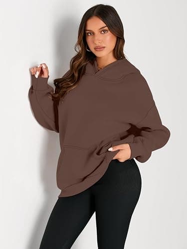 Trendy Queen Womens Oversized Hoodies Fleece Sweatshirts Fall Fashion Pullover Sweaters Winter Clothes thumbnail 2