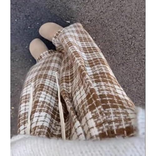 Cute Plaid Pants for Women, Baggy Pants Grunge Gingham Pants Therian Downtown Girl Clothes y2k Sweatpants Going Out thumbnail 4
