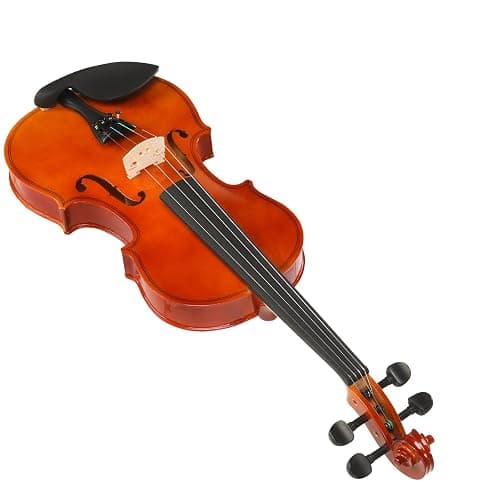 4/4 Full Size Acoustic Violin with Case Bow Rosin Strings Tuner Shoulder Rest, Natural Color thumbnail 5