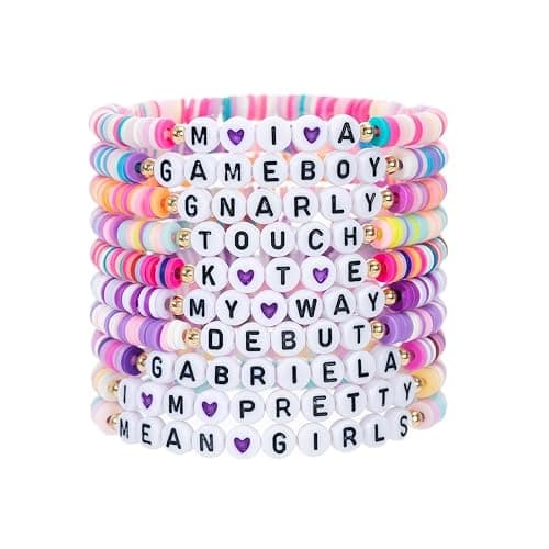 fmsao 10pcs Korea-Pop KATSEYE Bracelets Merch Bracelet Beaded Inspired Katseyes Gift for Wemon - Image 1