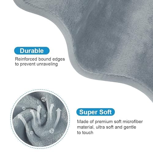 URAQT Reusable Microfibre Makeup Remover Face Cloths,5 Pack,Grey | Microfibre fabric, reusable and machine washable. Gentle on skin, efficiently dissolve cosmetics for daily facial cleansing thumbnail 3