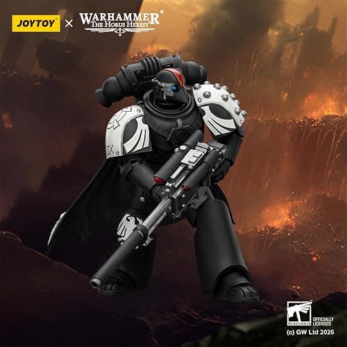 JOYTOY Raven Guard Warhammer 40K 1/18 Action Figures Raven Guard Mor Deythan Shade with Nemesis Bolt Rifle 4.84-Inch Collectible Model Model Birthday Gifts Warhammer Series Model thumbnail 9