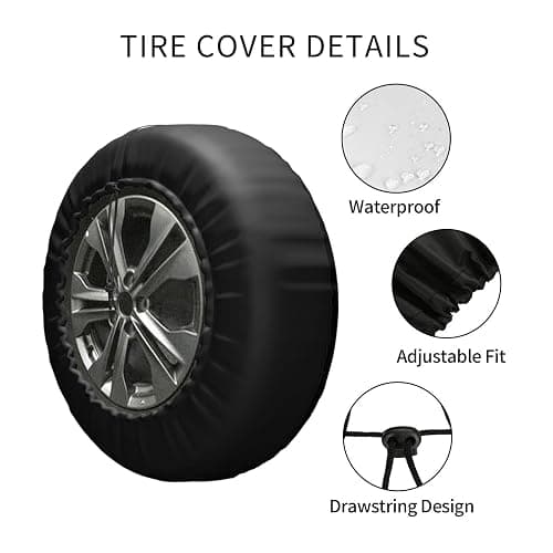 Vintage American Diver Down Flag USA Scuba Diving Dive Flag Tire Cover 14" 15" 16" 17" Personalized Waterproof Spare Wheel Cover Fit for Car Jeep RV SUV Truck thumbnail 5