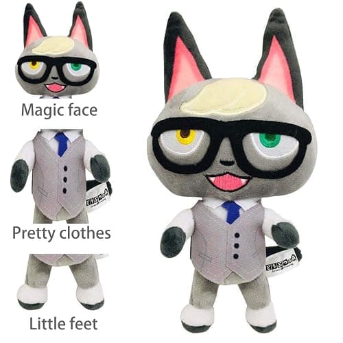 Ycixri Animal Crossing New Leaf Plush Toy Suitable for Collection, Animal Crossing: New Horizons Stuffed Doll Toy for Boy Girl Christmas Halloween Birthday Gift, 8“ (Raymond) thumbnail 3