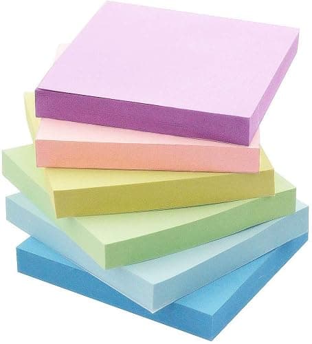Early Buy Self-Stick Notes Sticky Notes 100 Sheets/Pad 6 Candy Colors 3 inch X 3 inch 6 Pack - Image 1